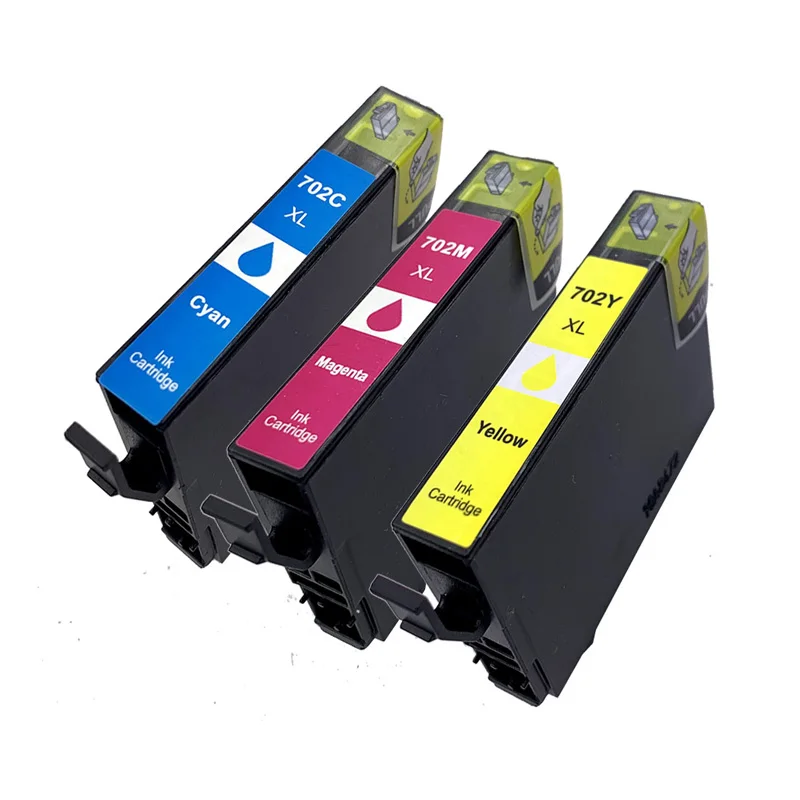 

Ink Cartridge Replacement for Epson 702 702XL T702 T702XL use with Epson Workforce Pro WF-3720 WF-3730 WF-3733 (Black, 2-Pack)