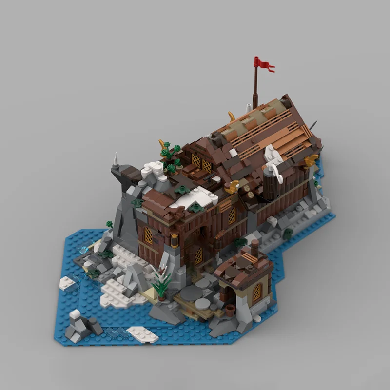 Modelo de construcción de ciudad Modular, ladrillos de construcción Moc, sala de banquetes Modular, bloques tecnológicos, juguete DIY de Navidad, regalos de construcción