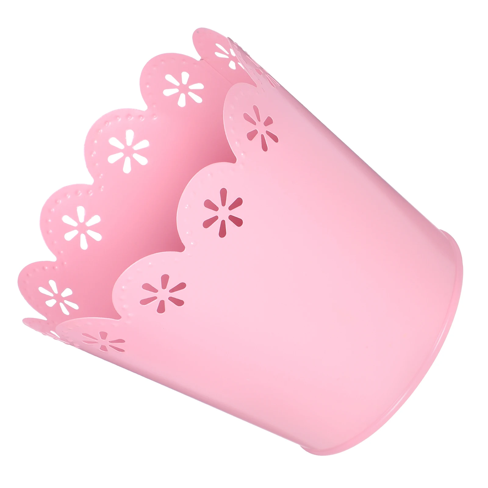 

Mini Desktop Trash Can Iron Round Lace Design Small Waste Bin For Office Home School Desk Organizer Pen Holder Makeup