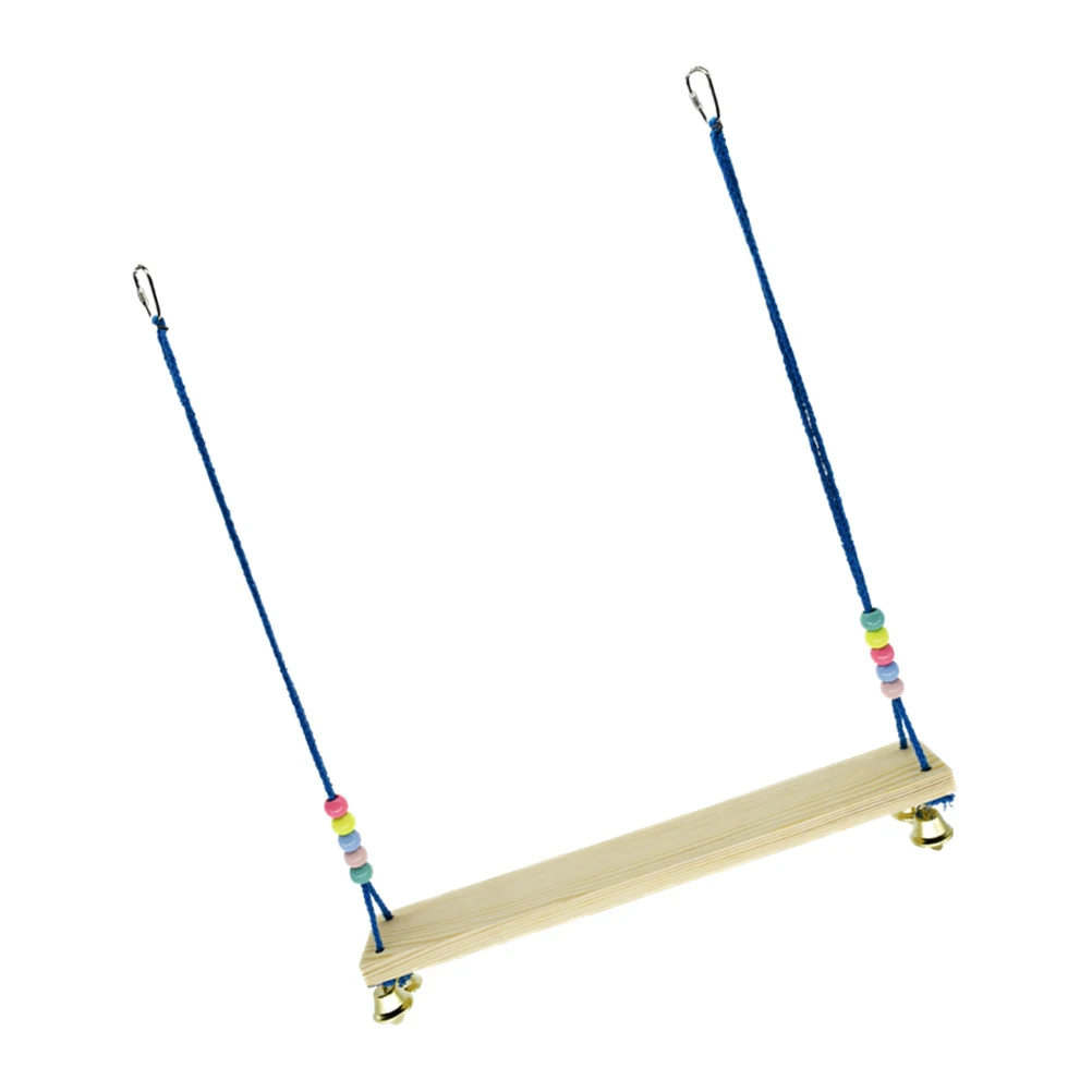 

Parrot Swing Toy Durable Safe Bird Plaything Medium Large Sized Hanging Perch Platform Toys for Budgerigars Parrots Lovebirds