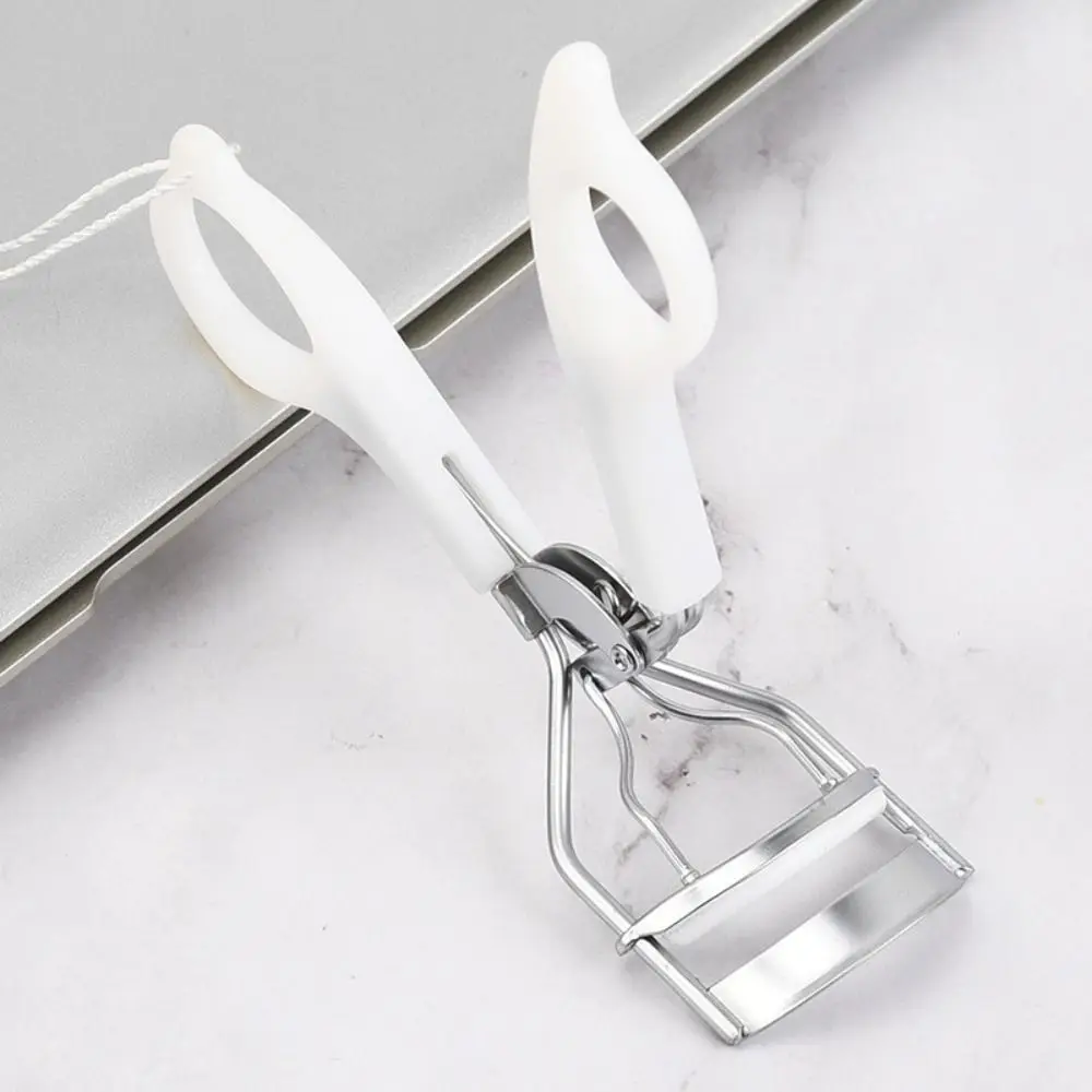 Stainless Steel Press Type Eyelash Curler Smooth Opening Ergonomic Handle Lashes Curling Clip Rose Gold No Pulling