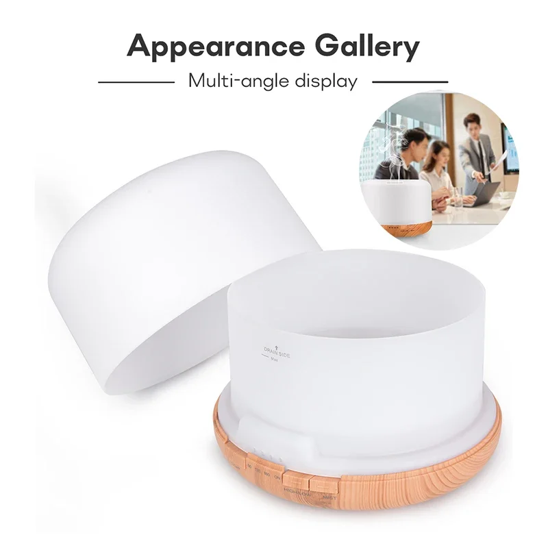 300/500ml Portable Humidifier Electric Oil Aroma Diffuser Air Ultrasonic Cool Mist Maker Fogger LED Mini Diffuser for Home Car