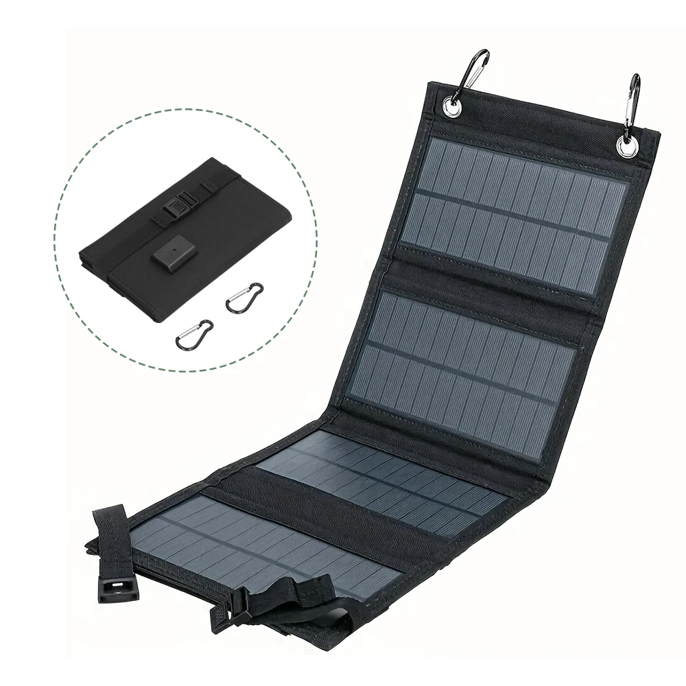 

Foldable solar panel 40W portable solar panels charger USB 5V DC Full time power solar panel mobile power supply