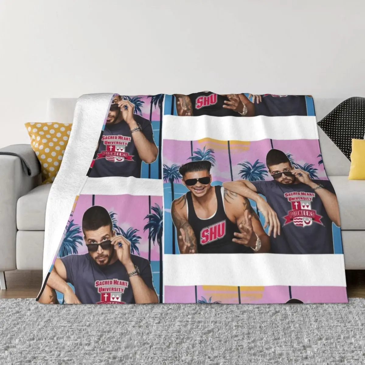 Vinny, Pauly D, & SHU 2 Throw Blanket Bed Fashionable Blanket sofa bed