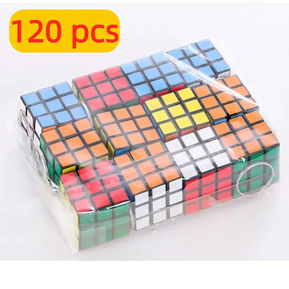 120Pcs Mini 3cm Magic Cube Children Educational Toys Kindergarten Prize Kids Birthday Party Favors Goodie Fillers Gift