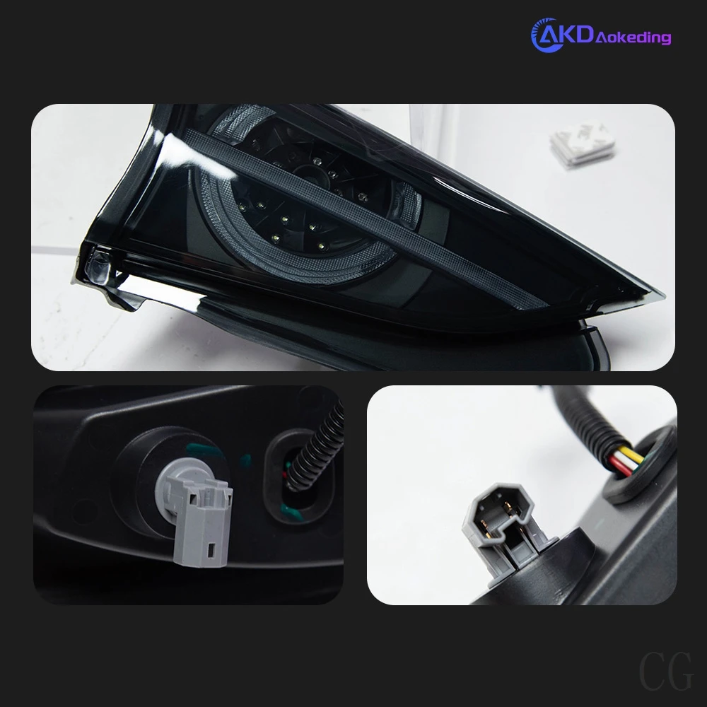 Car Styling Taillights for Mazda 3 Axela Hatchback LED Tail Light 2014-2019  DRL Rear Turn Signal Automotive Accessories