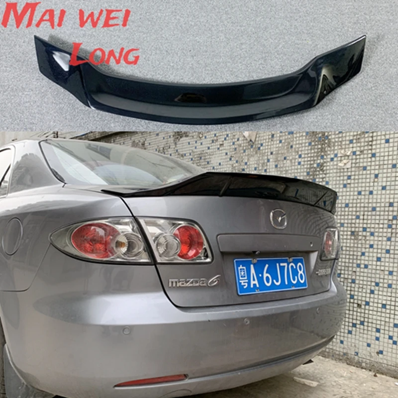 Für Mazda 6 spoiler 2003-2015 spoiler Hohe Qualität ABS Auto Hinten Flügel Primer Farbe Hinten Flügel spoiler