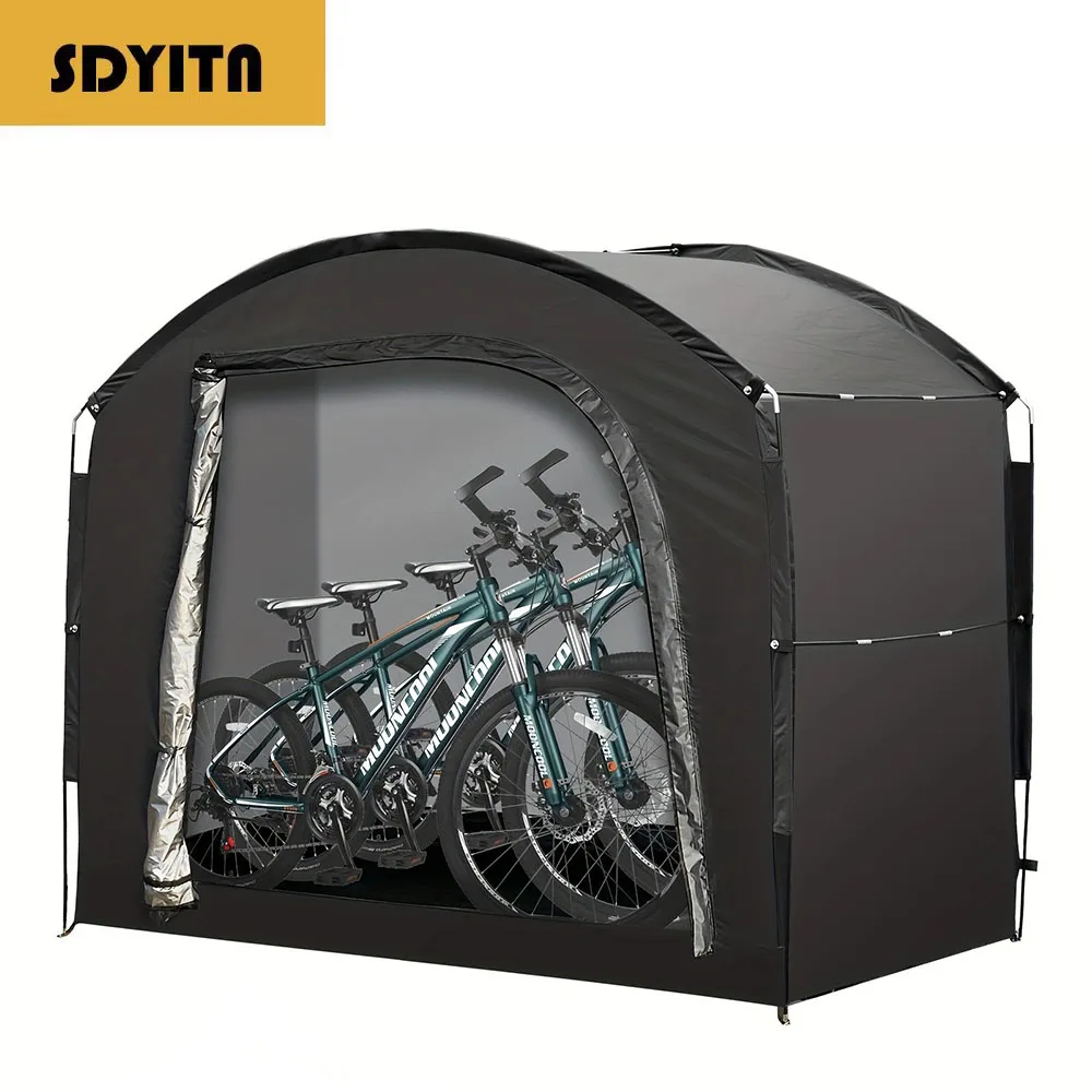 Outdoor Camping Large Size Portable Bicycle Tent Single Layer Waterproof Sun Protection Dustproof Portable Storage Tent