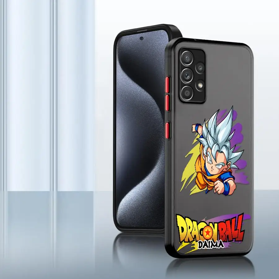 Чехол для телефона Dragon Ball Cute Cartoon Goku для Samsung Galaxy A30 A14 A13 A05 A06 A12 A15 A16 Note 20 Ultra 10+ 9 8 A70