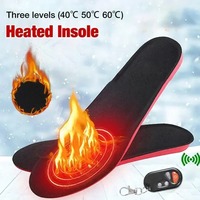 Heating Insoles For Winter 2100Mah Rechargeable Remote Control Heated Insole Camping Warm Foot Warmer Can Cut Shoes Pad