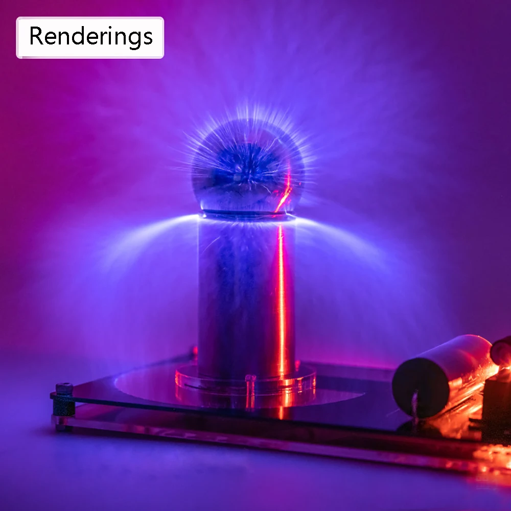 

Tesla coil arc fountain 9V 3A ultra-mini artificial lightning generator 5CM Tesla coil arc fountain