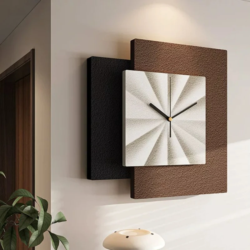 Korean Aesthetic Wall Clocks Living Room Luxury Modern Minimalist Wall Watch Nordic Fashion Reloj De Pared Ornaments Home Decor