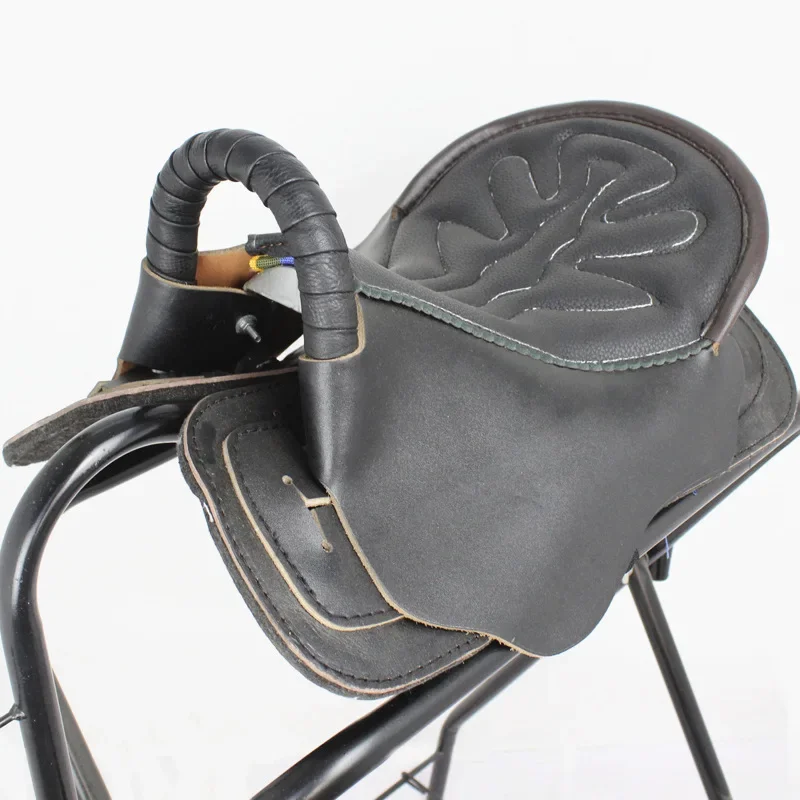 Saddle Full Set New Style Big Horse Tourists Saddle for Knight Equestrian Supplies Western Fleece Made in Jiangsu