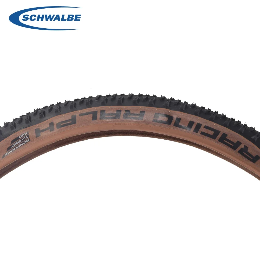 SCHWALBE Original Racing Ralph Ray 29x2.25 Brown Tubeless Folding Tire for MTB Bike Off-Road XC Gravel Downhill Bicycle Parts