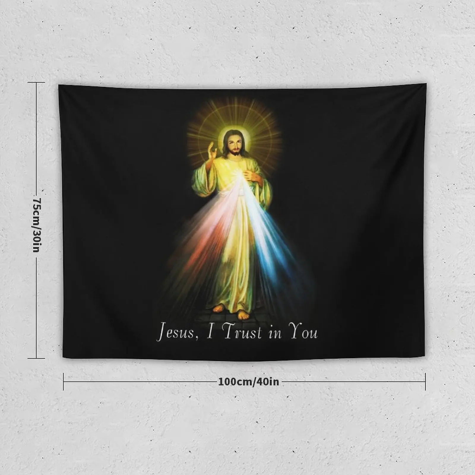 Jesus Divine Mercy Faustina Sacred Heart Catholic Tapestry Wall Decorations Bedrooms Decorations Tapestry