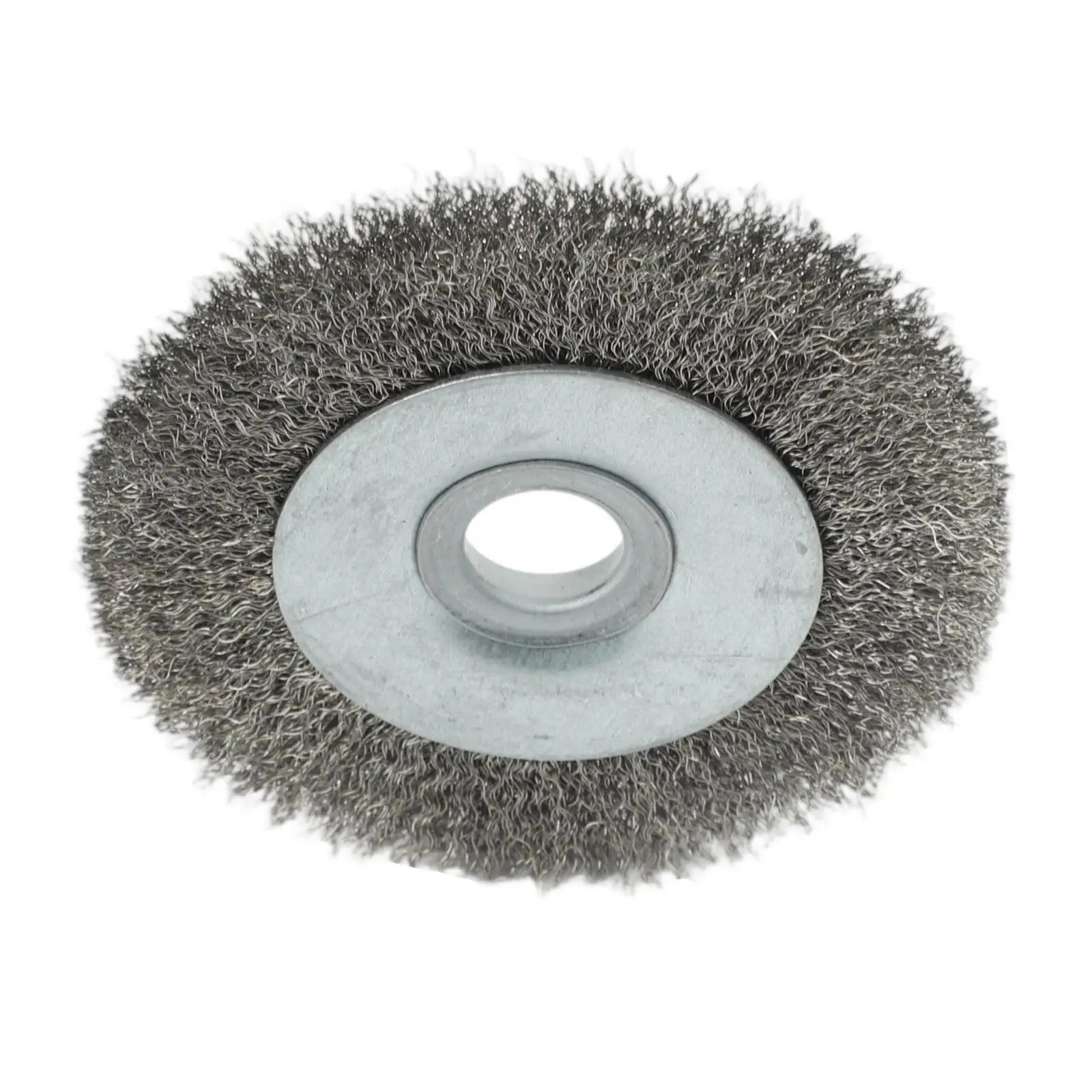 3In Flat Crimped Stainless Steel Wire Wheel Brush Suitable for Surface Adhesion Treatment Before Painting and Electroplating