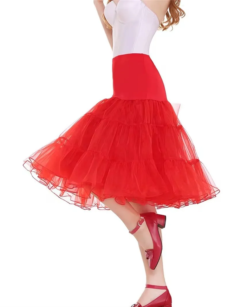 Spedizione veloce gratuita anni '50 sottoveste cosplay abito rockabilly crinolina per donna sottoveste da sposa sottogonna rockabilly tutu