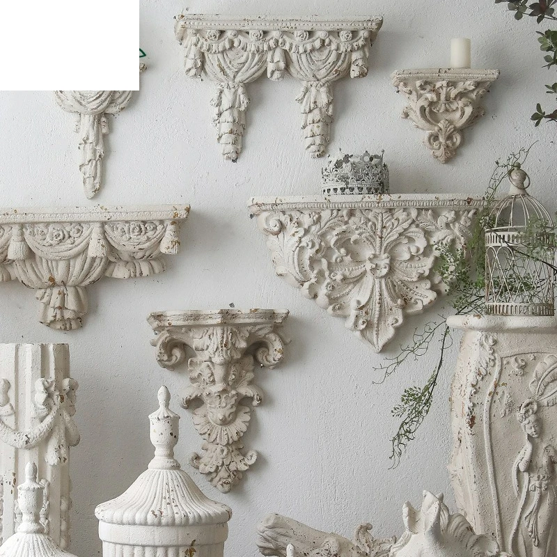 French retro home decoration wall hanging light luxury wedding photography props wall decoration engraving old homestay living r