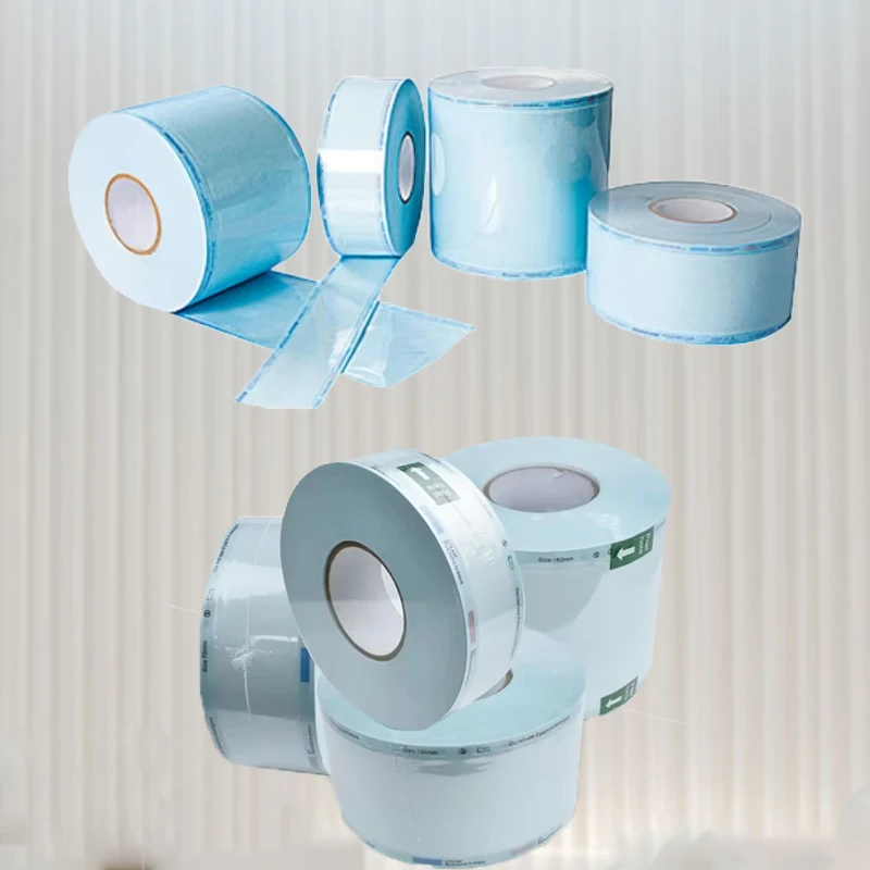 

200m Dental Sterilization Pouches Roll Self-Sealing Autoclave Bags 55-150mm for Dental Instruments Protection Premium