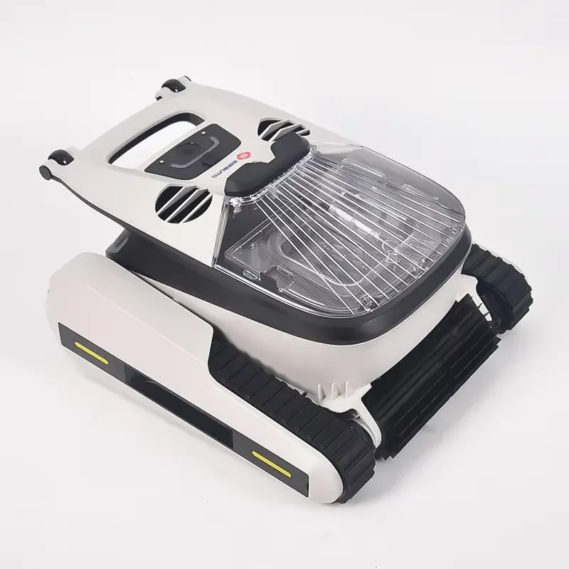 Smart Programmable Robotic Pool Cleaner with Strong Suction and Wall-Climbing Function for Easy Pool Maintenance