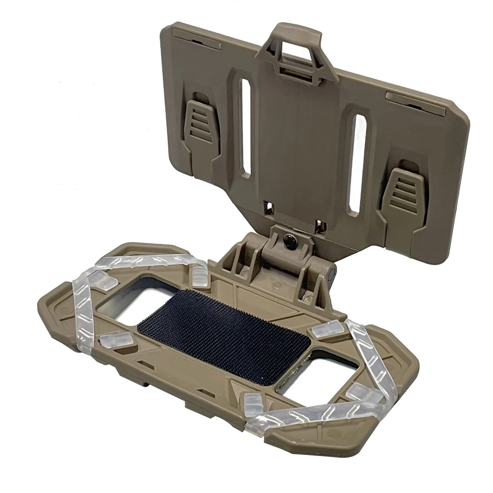NEW Upgraded Tactical MOLLE Folding Navigation Board Airsoft Map Case Admin Panel Mobile Phone Holder for Size 4.7-6.7in