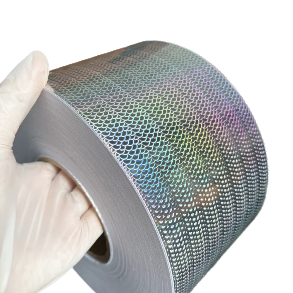 120M Length 10CM Width Foil Sticker Hologram Holographic Film Self-adhesive Stickers for Hard Plastic Lead Fishing Lures Baits