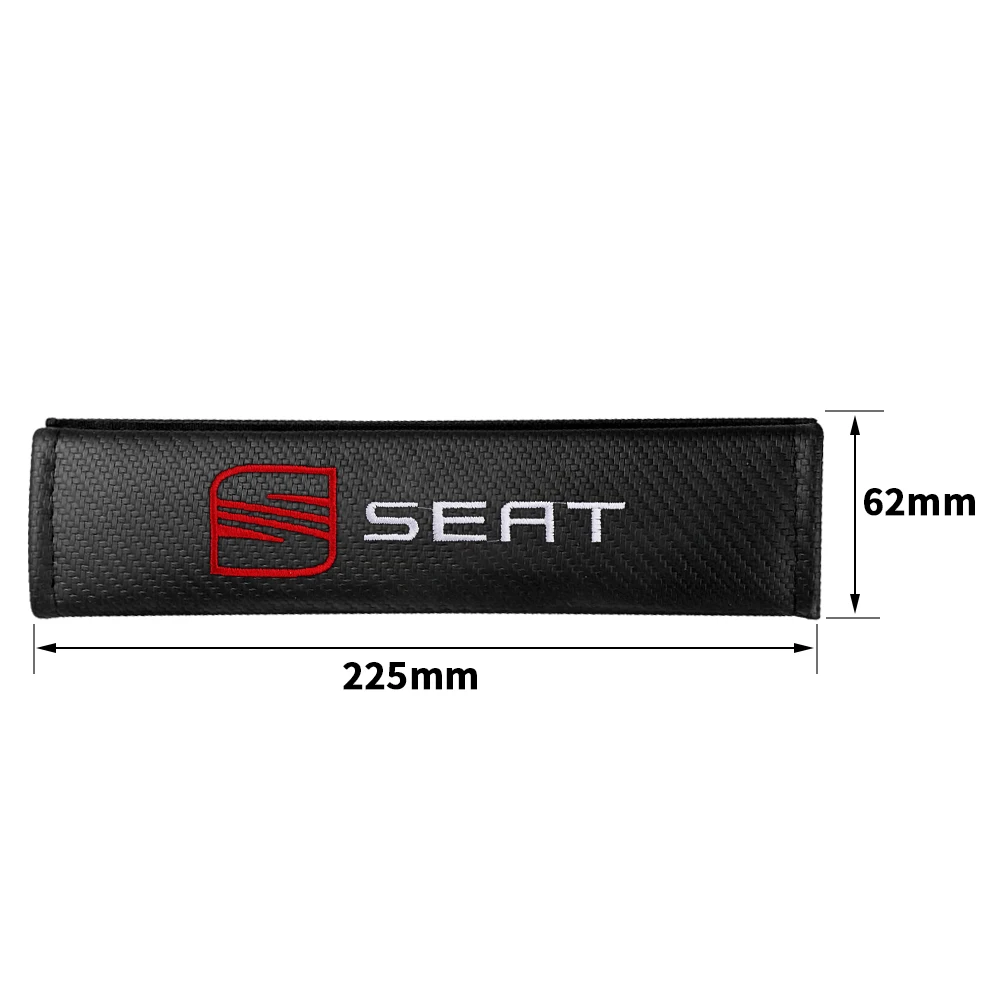 Car Accessories Seat Belt Pad Shoulder Cover Cushion Seat Belt Padding For Seat Cupra FR Racing Ibiza Leon Exeo Toledo Formentor