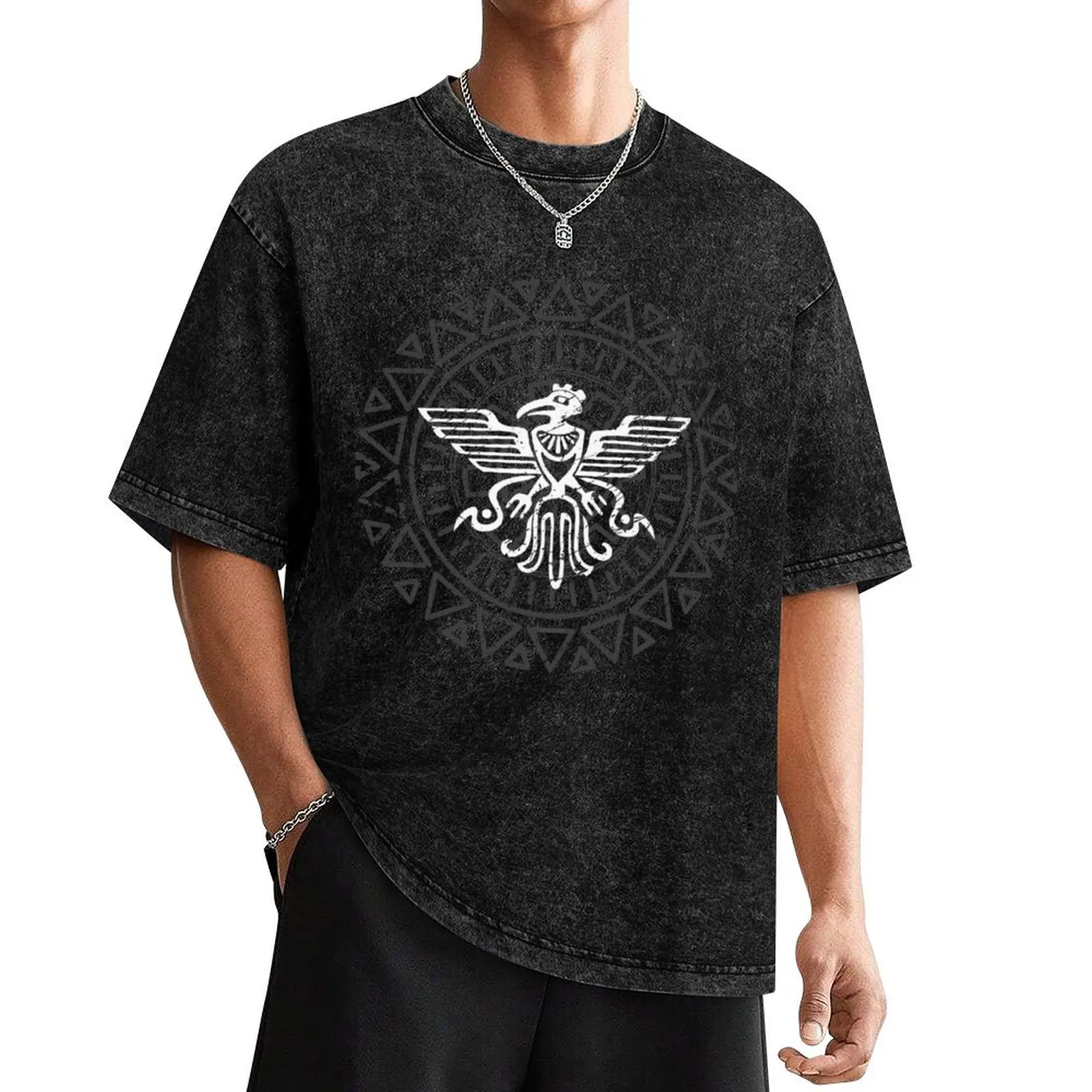 

Aztec Flying Condor T-Shirt anime figures summer top Short sleeve tee men