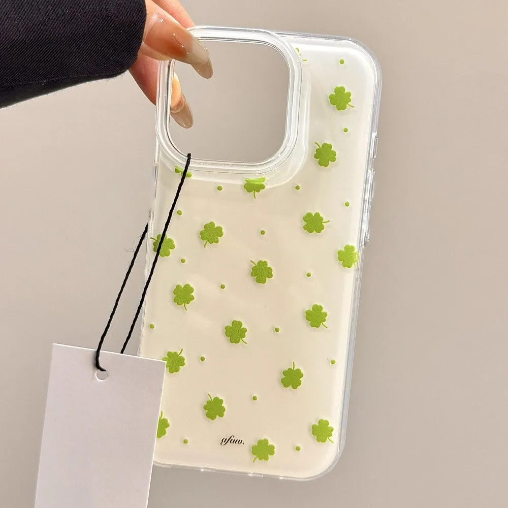 Summer Green Lucky Four-Leaf Clover Phone Case For Samsung Galaxy S25 S24 S23 S22 S21 S20 FE Note20 Edge Plus Ultra Lite 5GCover - náhled 5