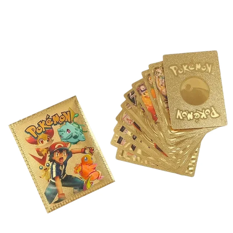 Pakem Card New Box Gold Silver Black Vmax GX V Card Collection Battle Colorful Card English / Spanish Child Toy Christmas Gift view 5