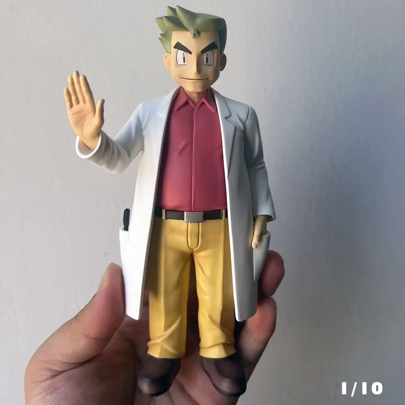 Pokemon 1/10 manual ilustrado 3d Plan de computación serie profesor Samuel Oak Figures1/10 resina Pu estatuilla decoración juguete para regalo