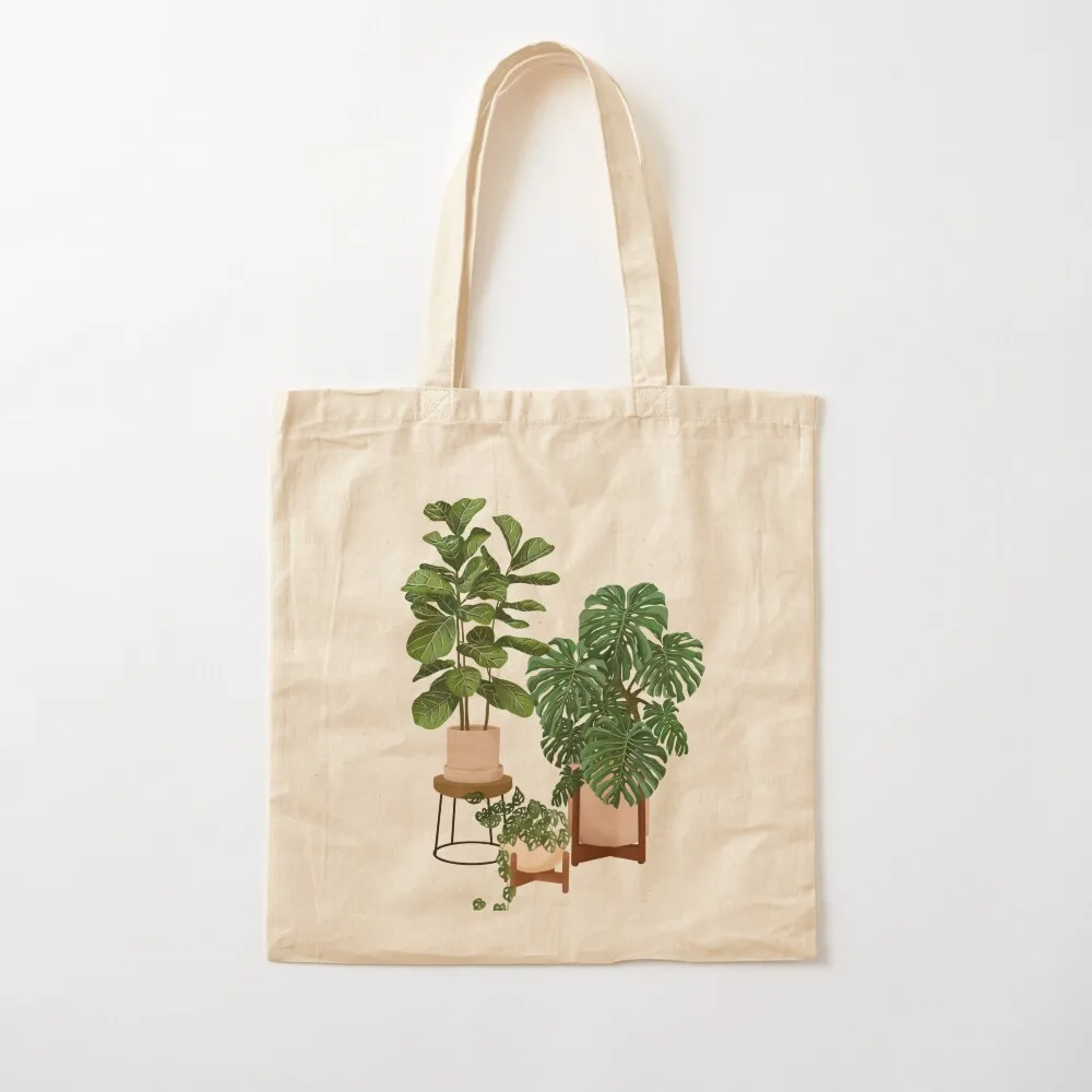 

House Plants Illustration 26 Tote Bag Lady bag custom fabric bag Shopping bags tote men's Canvas Tote