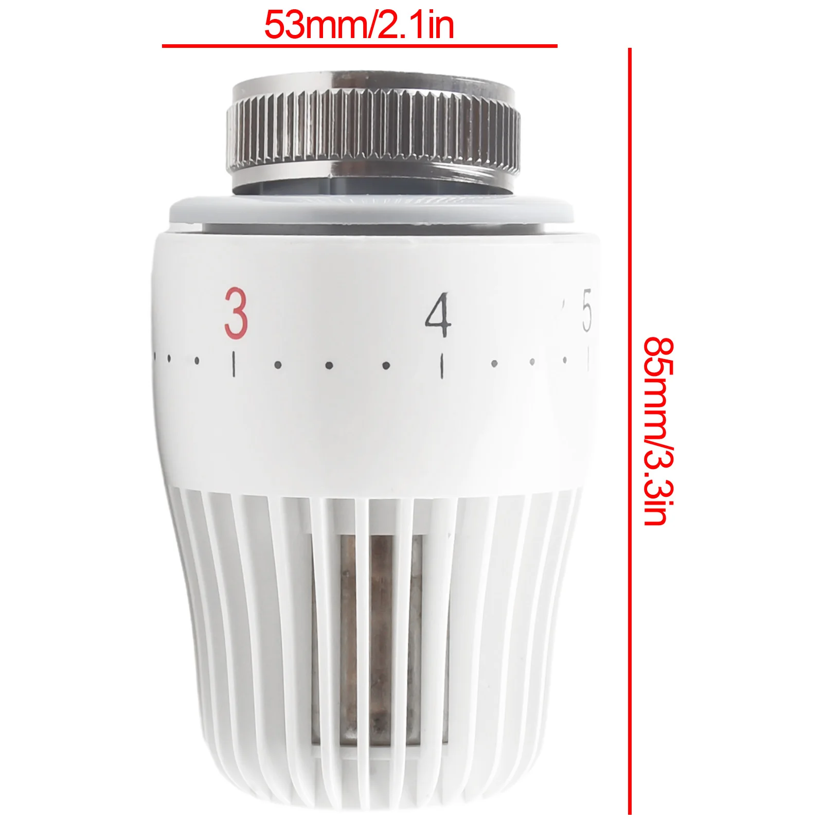 Thermostatic Temperature Control Valve Head M30x1.5 Radiator Valve Replacement Sensor Element Head Control Valve