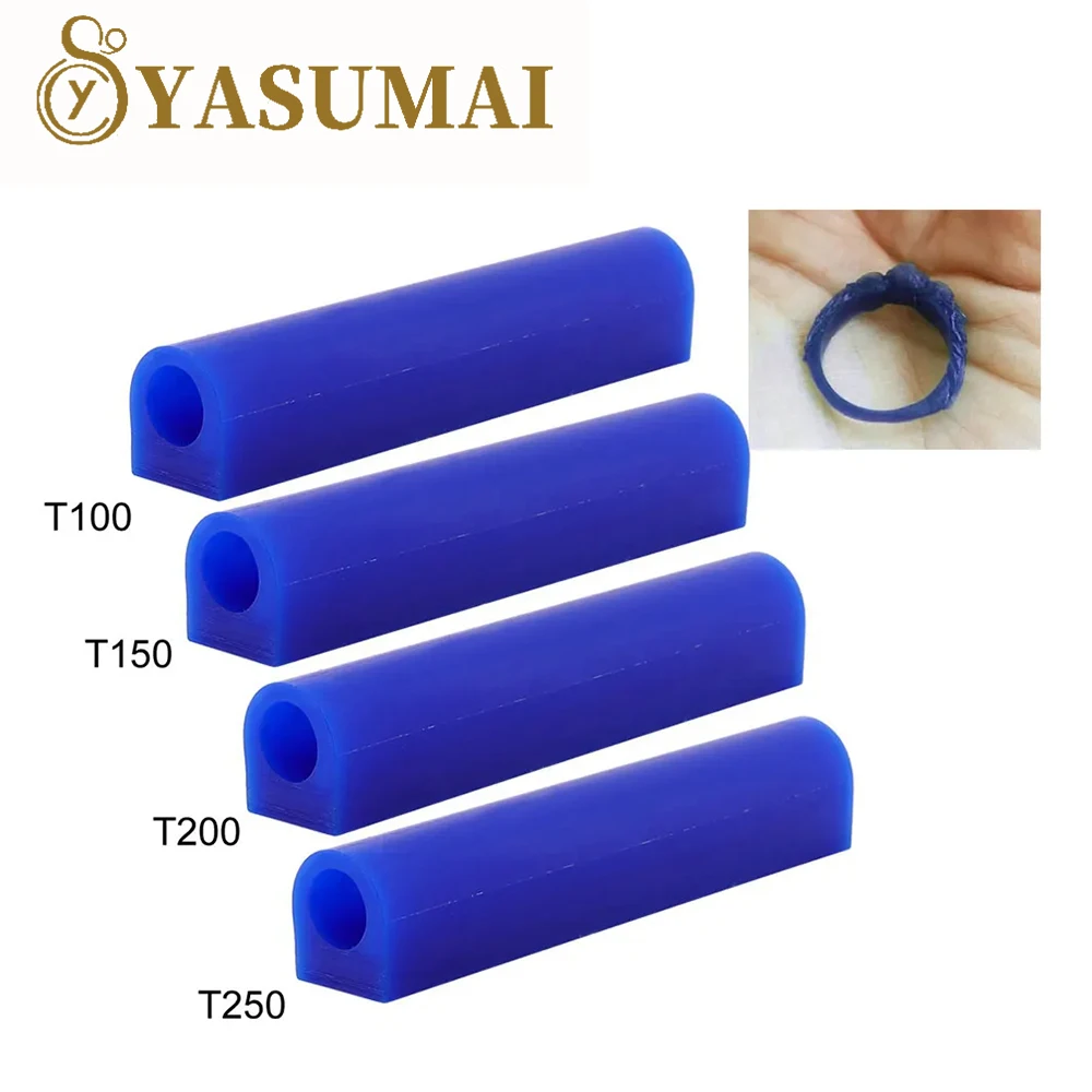 Yasumai Carving Wax Ring Tube Green Blue Round Tubes Wax With Hole For Ring,Hard Modeling Wax For Jewelry Casting Mold Kit