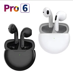 Air Pro 6 TWSワイヤレスBluetooth Apple iPhone用15 14 13 12 11 Pro MaxイヤホンイヤフォンXiaomi 14ヘッドセットヘッドフォン用