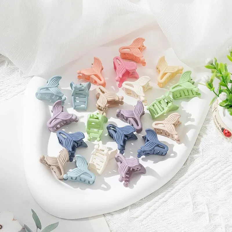 20pcs Fashion New Cute Mixed Colors Mini Small Hair Clips Bangs Clip Girls Hair Decorative Accessories