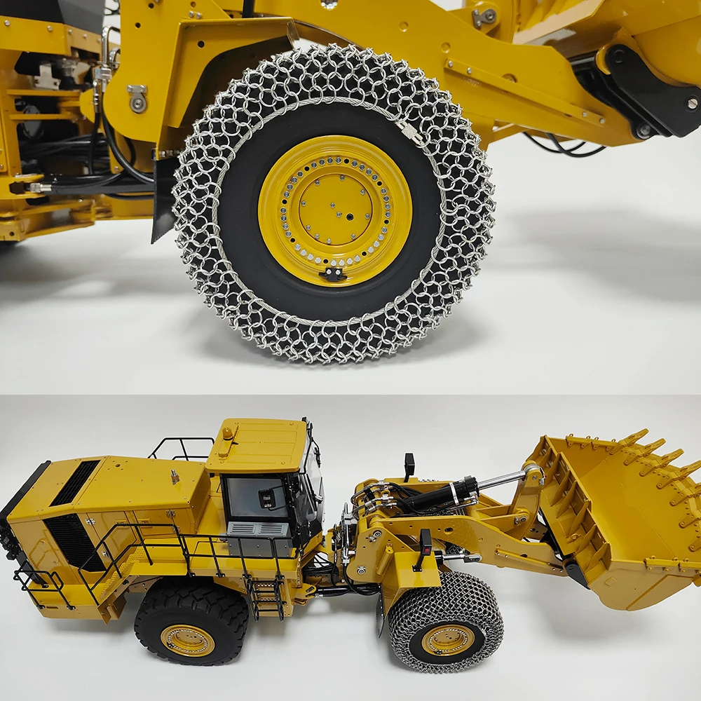 In Stock 1/14 RC Loader Model Snow Chain for K988 Loader 1/14 Tamiya Model Tire KABOLITE K988  Car Accessories Boy Toy