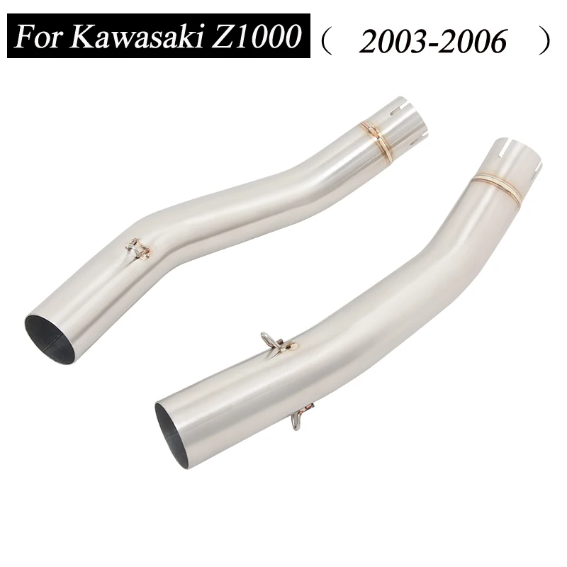 

For 2003 2004 2005 2006 Kawasaki Z1000 Motorcycle Exhaust Pipe 51 mm Mid Link Pipe Stainless Steel Escape For Z1000 2003-2006