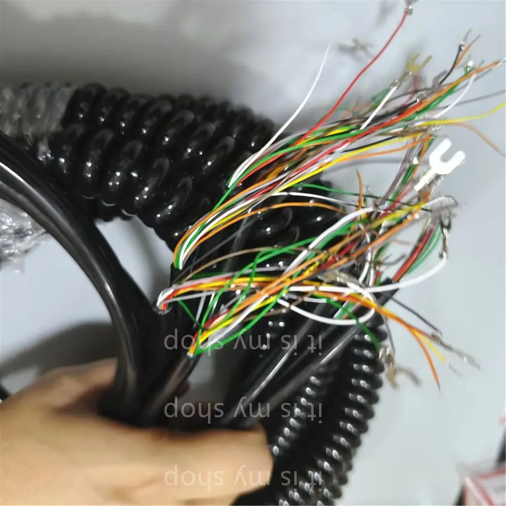 

8 Core 0.2mm2 Extensible Wire Network Spiral Cable Headphone Spiral Spring Data Wire PU Spiral Stretch 2.5m 5m 7.5m