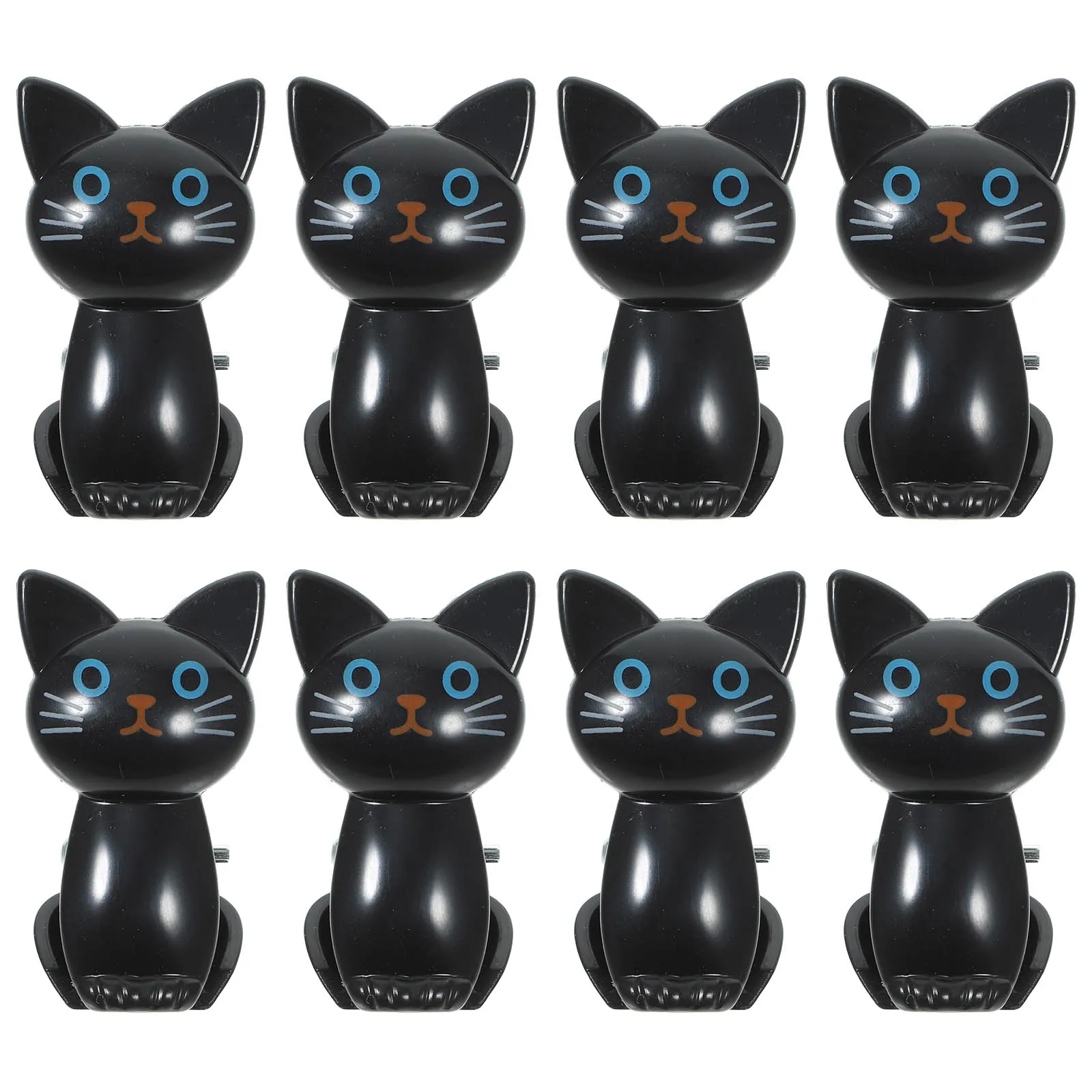 

8pcs Cat Style Sealing Food Bag Clips For Storage Chip Kitchen Bills Files Book Sturdy Plastic Multi