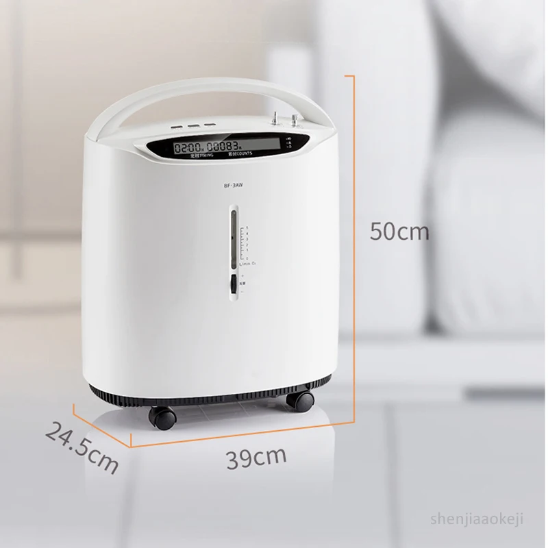 90% ± 3% sauerstoff konzentration Sauerstoff produktion und zerstäubung dual verwenden 0-5L stufenlos einstellen sauerstoff fluss Sauerstoff generator 220V