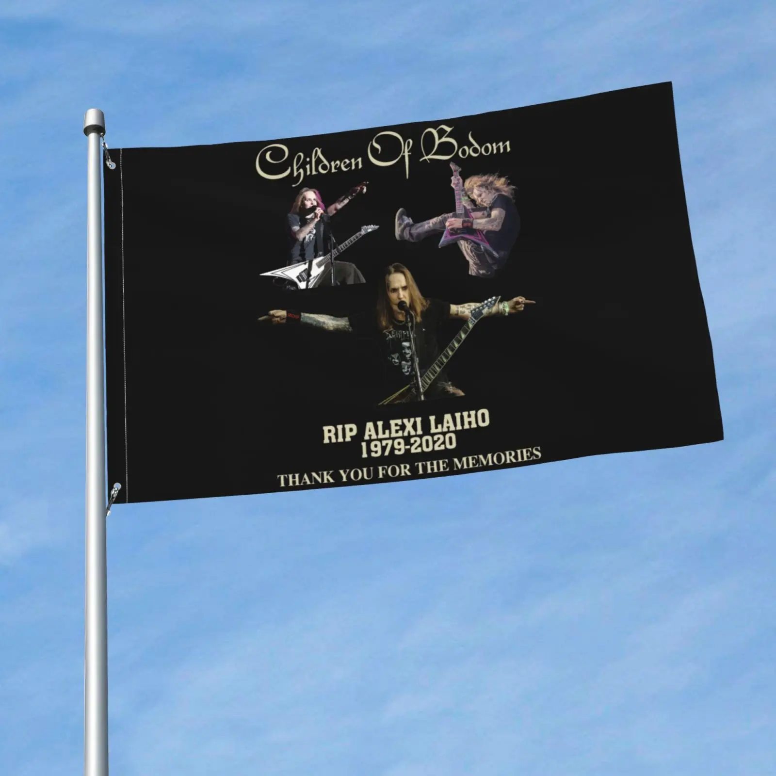 Alexi Laiho Children Of Bodom Thank You For The Memories Birthday Gift Flag Banner Party Vivid Color Sport Outdoor