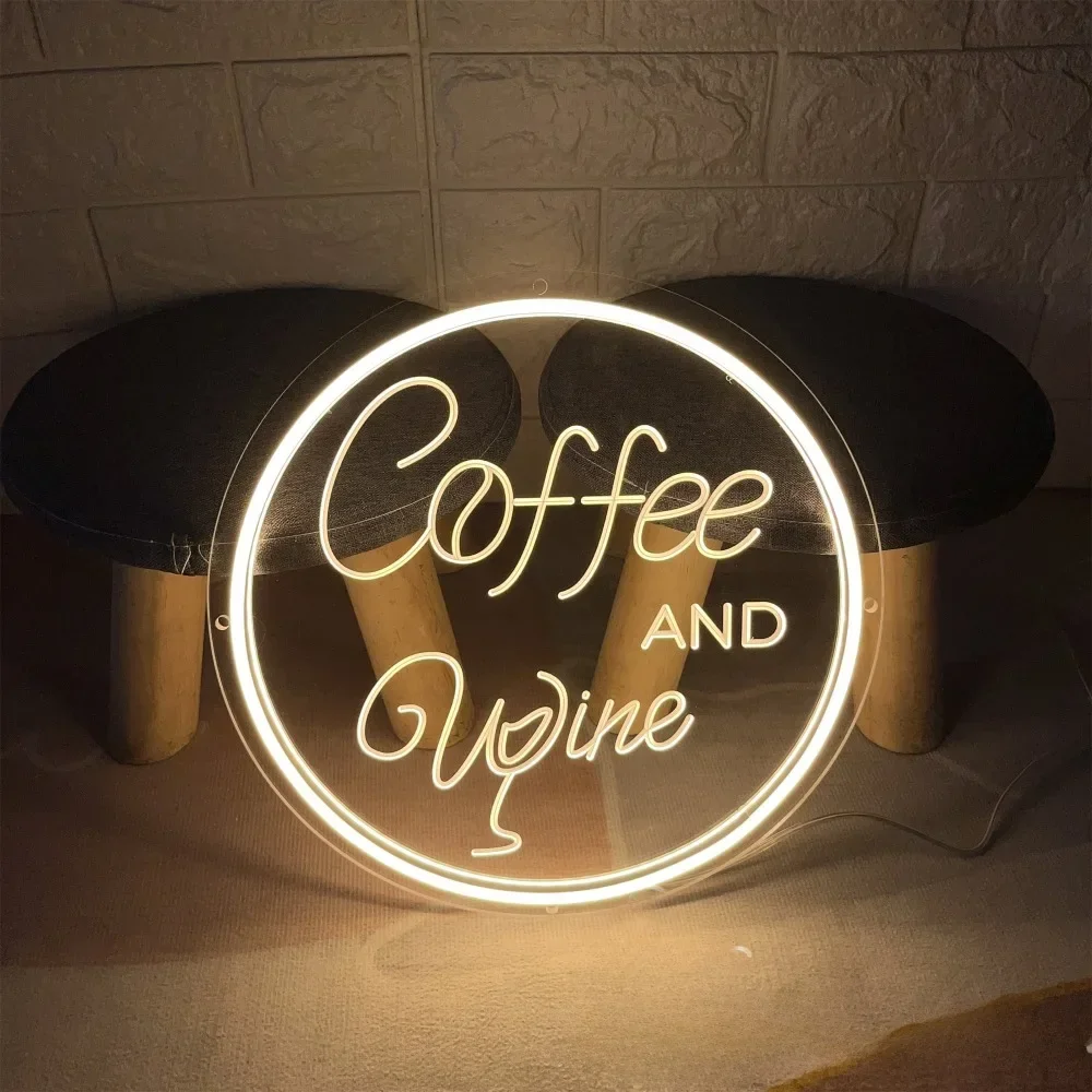 sinais de neon led para cafe e decoracao de vinho gravacao pessoal personalizados lampadas na decoracao da parede 12 cores 01