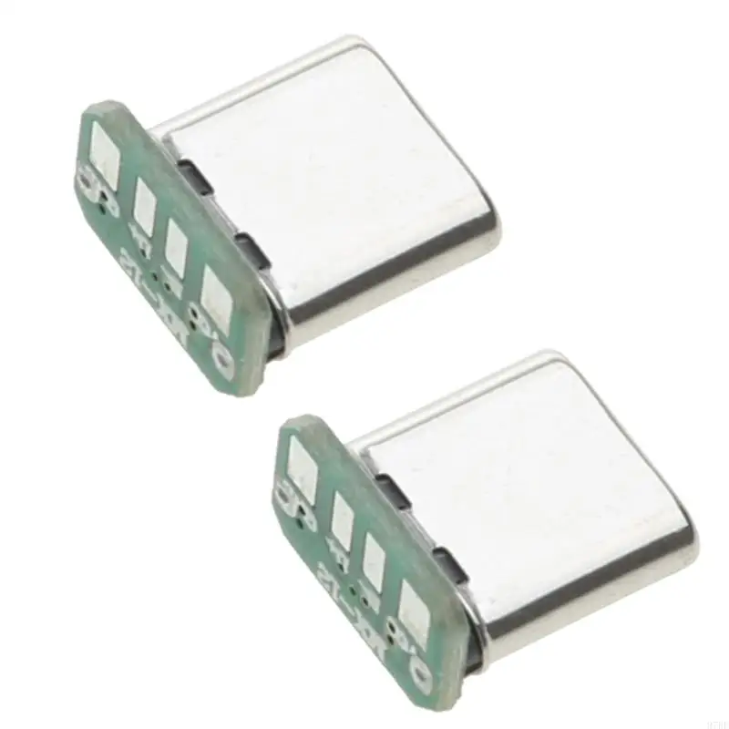 97BF 5PCS Male for Head 16p USB C Connector Port Vertical Board 5 Solid for Shell 16pin Male