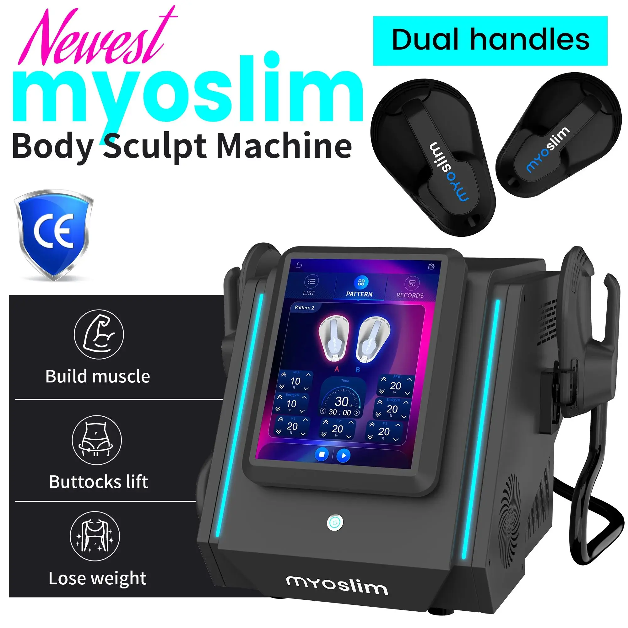 Electromagnetic Muscle Stimulator Body Sculpting Device