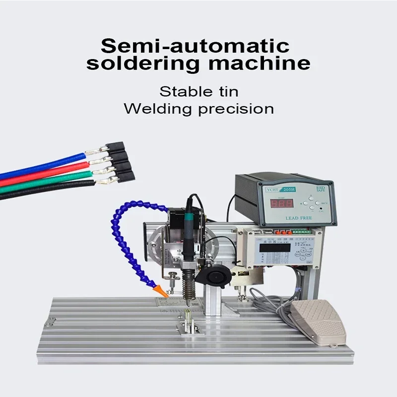 

110V/220V Semi-automatic Soldering Machine Aviation Plug Wires Welding Machine 2 Modes Soldering Station Welding Solder Iron