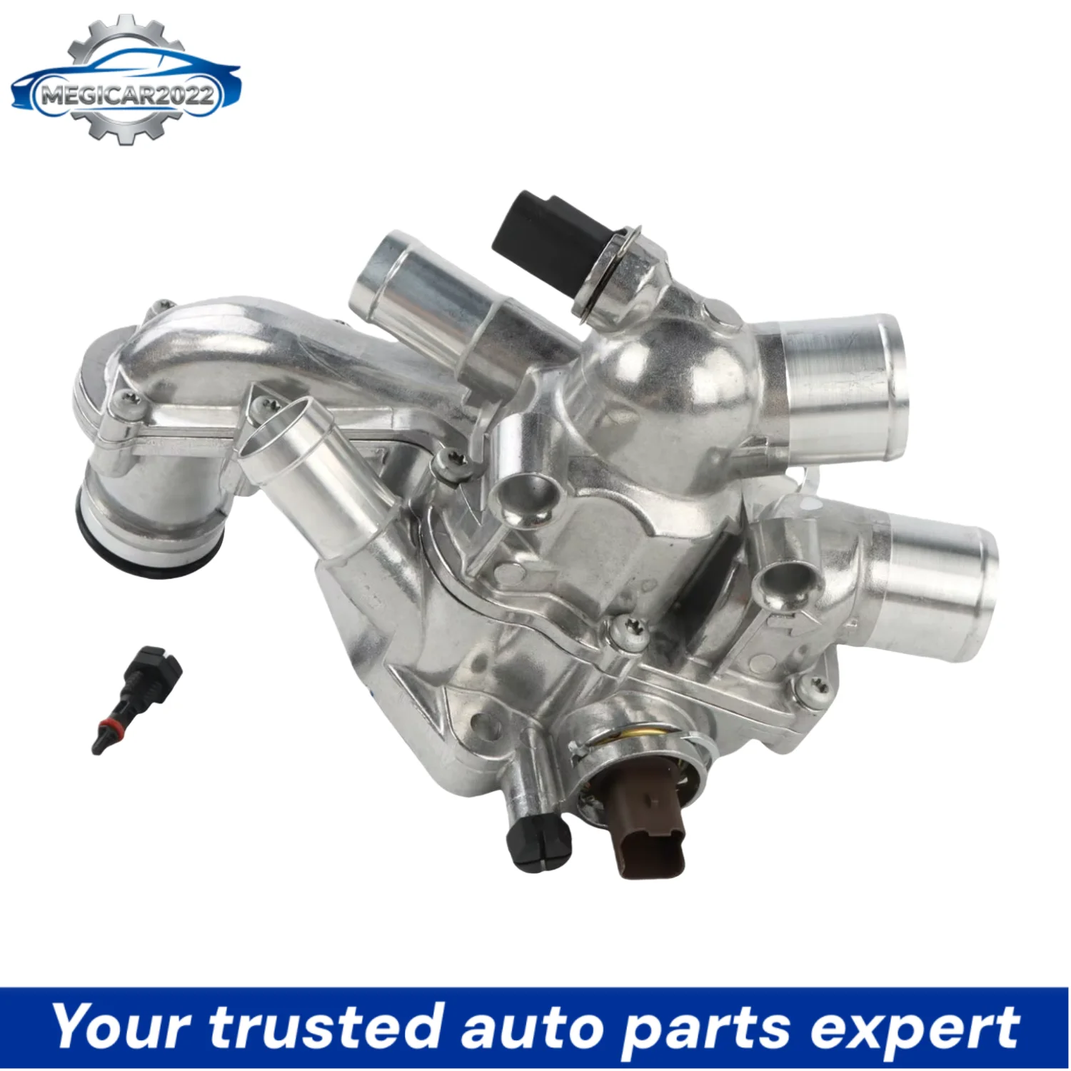 11537534521 Upgrade Aluminum Thermostat Housing Assembly For 2007-2013 Mini Cooper Countryman Paceman 1.6L