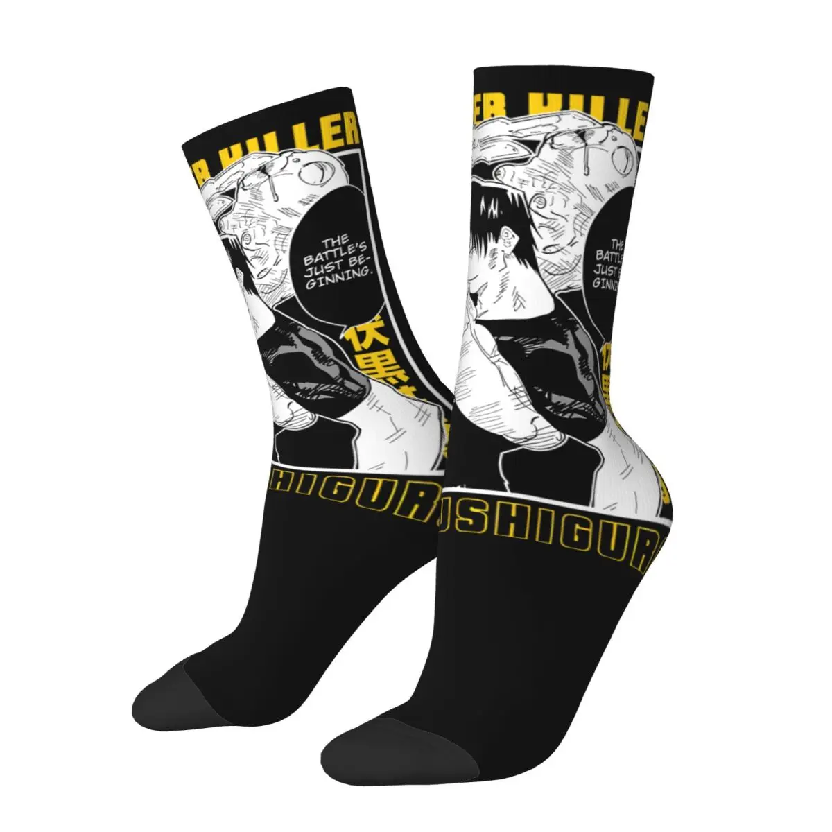 Winter Warm Casual Unisex Sorcerer Killer Toji Fushiguro Manga Socks Jujutsu Kaisen Japanese Anime Non-slip Basketball Socks