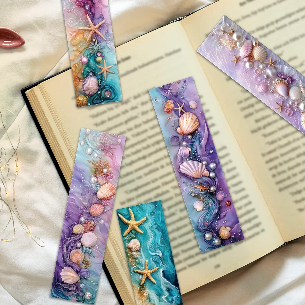 32 Buah, Penanda Laut Fantasi, Pantai/Kerang, Cocok untuk Guru, Pembaca, dan Pecinta Buku, Hadiah Ulang Tahun