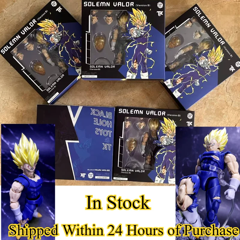 【Versand innerhalb von 24 Stunden Kauf】 Black Hole Toys & TK Dragon Ball Z SHF Super Saiyajin SSJ Majin Vegeta Battle Damage Vegeta